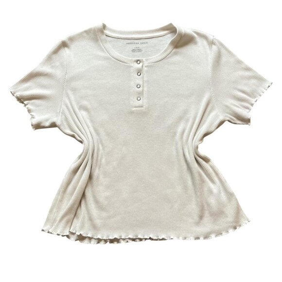 American Eagle top thin material Henley size large - Picture 1 of 2